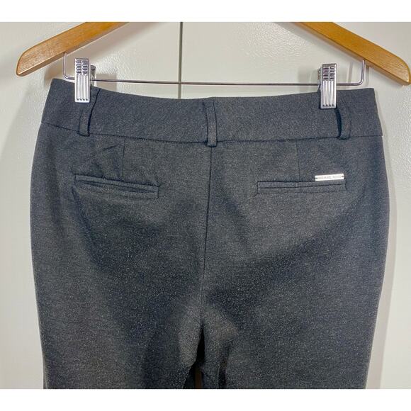 MICHAEL Michael Kors Heather Gray Straight Slacks Pockets Size 4 - Picture 5 of 8